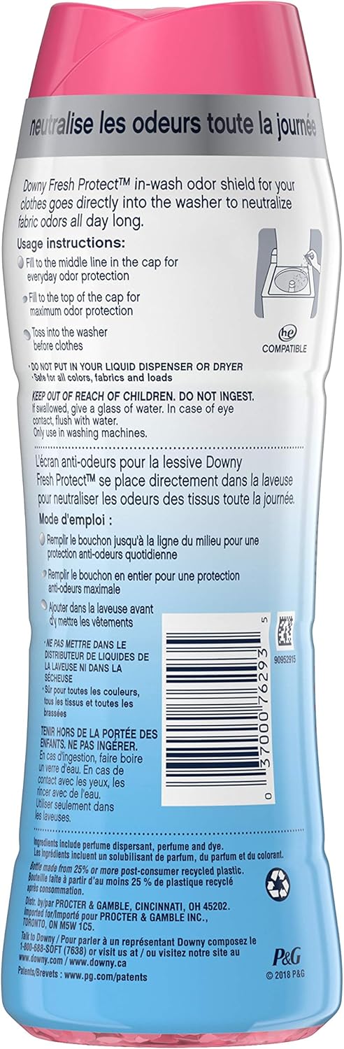 Downy Fresh Protect Laundry Scent Booster Beads For Washer With Febreze Odor Defense, April Fresh, 10 Oz, 4 Count