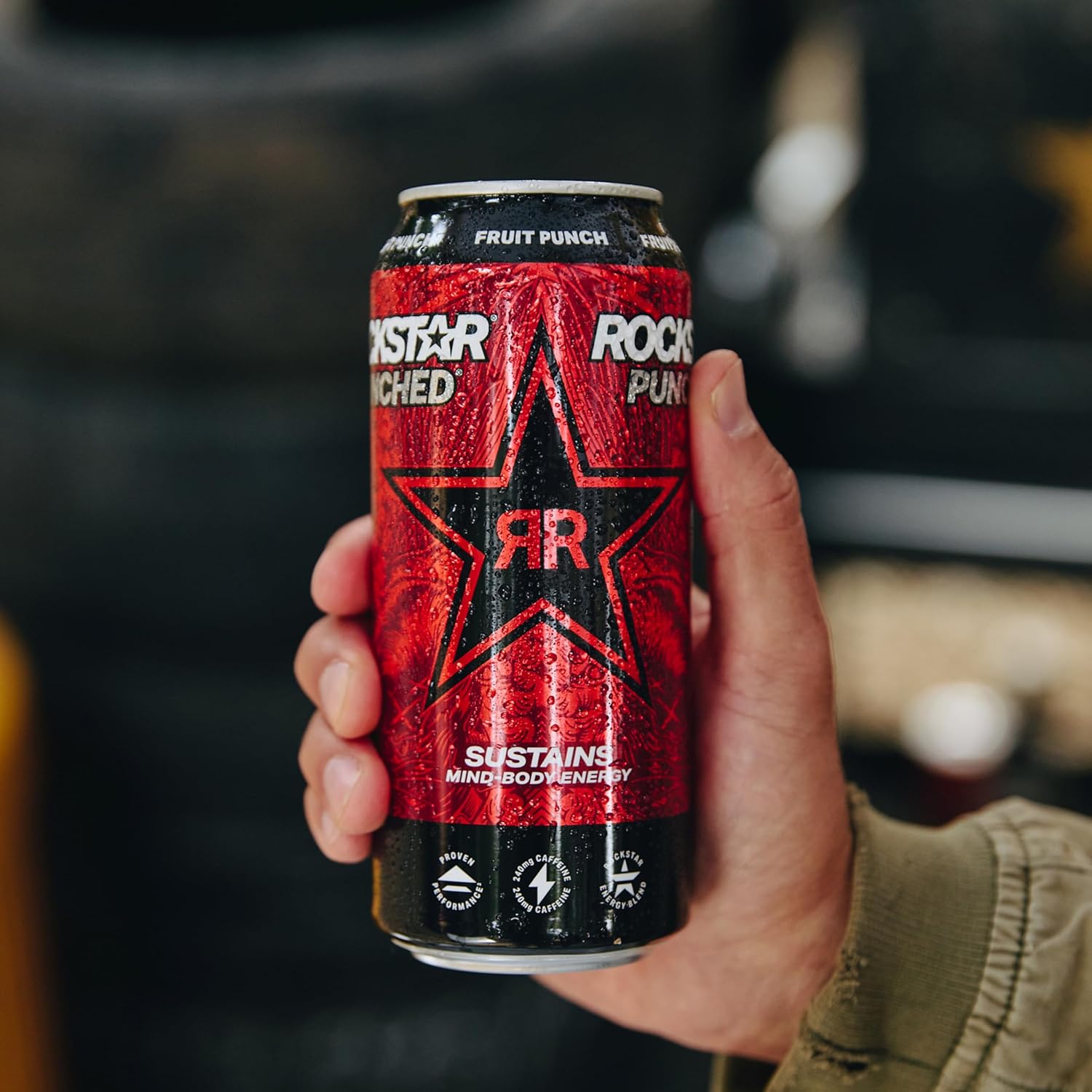 Rockstar Fruit Punch, 16 Fl Oz Can