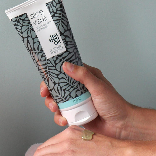 Aloe Vera Gel 200 Ml | Australian Bodycare | Aloe Vera After Sun Lotion | Natural Aloe Vera, Tea Tree Oil & Mint | Cooling & Moisturizing For Itching, Irritated Skin, Sunburns And Scratches | Vegan