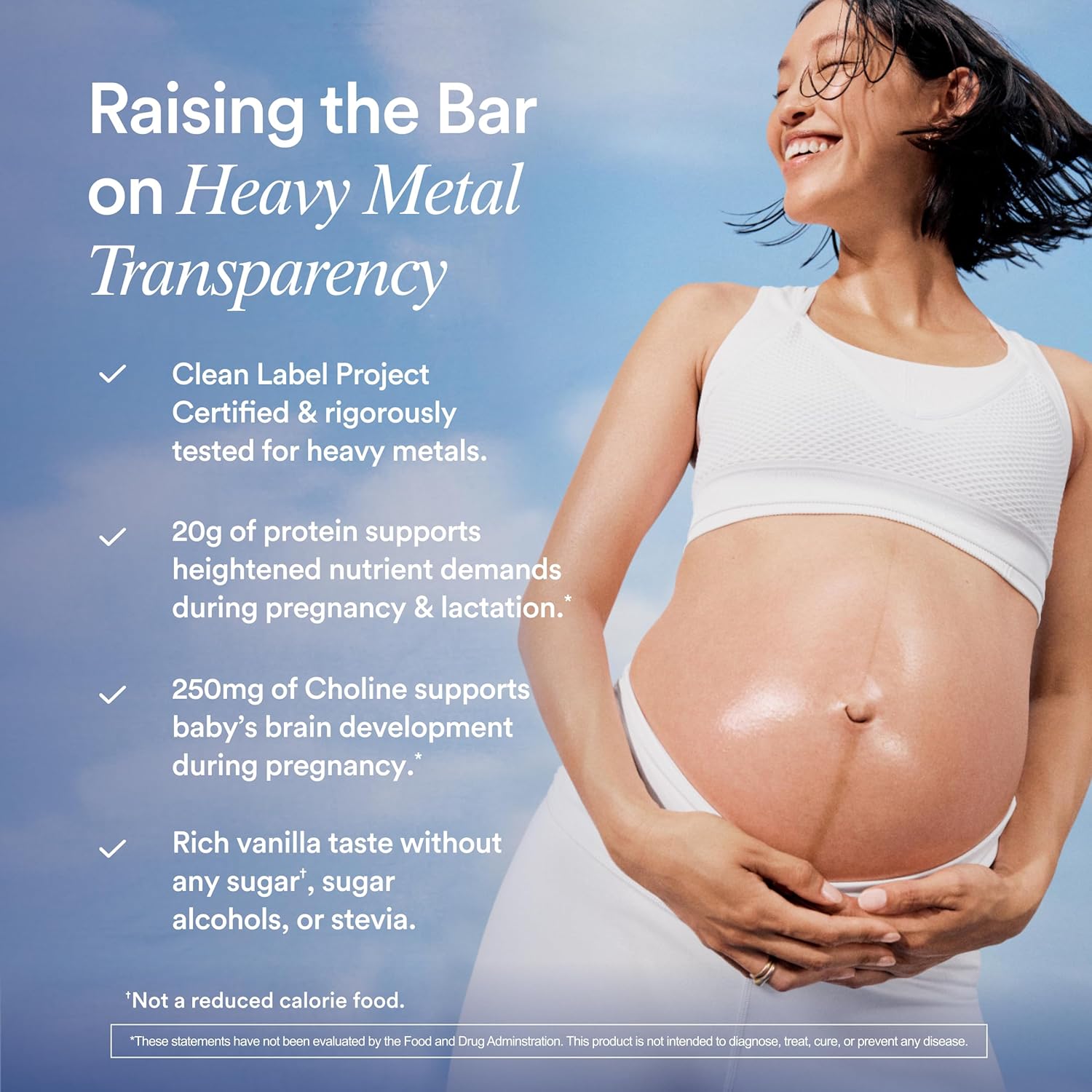 Ritual Prenatal Vegan Plant Based Protein Powder: Choline To Support Pregnancy, Postpartum, & Lactation, 20G Organic Pea Protein From Regenerative Farms In Usa, Sugar Free†, Vanilla, 1 Lbs : Health & Household