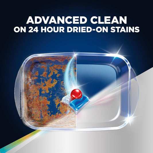 Finish Quantum Powerball, Dishwasher Pods, Dishwasher Detergent Liquid, Dishwasher Soap, Advanced Clean & Shine, 82Ct Dishwasher Tablets