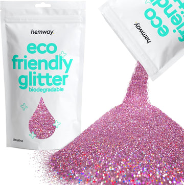 Hemway Biodegradable Glitter Eco Friendly - 100G/3.5Oz Bio Cosmetic Safe Sparkle Vegan For Face Eyeshadow Body Hair Festival Makeup Craft - Super Chunky (1/8" 0.125" 3Mm) - White Iridescent
