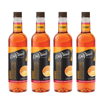 Davinci Gourmet Classic Orange Syrup, 25.4 Fluid Ounce (Pack Of 4)