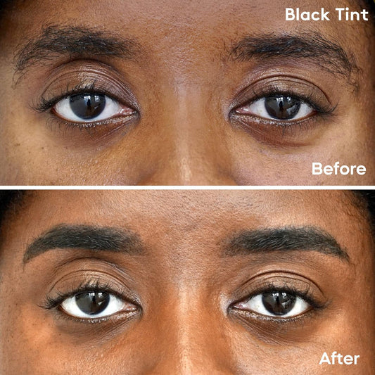 Mylee Express Lash & Brow Kit – 2 In 1 No Mix Formula, Tint + Developer Gel + Double Sided Brush, Professional Eyelash & Eyebrow Dye Tinting, Long Lasting, Semi-Permanent, Fast & Easy (Black)