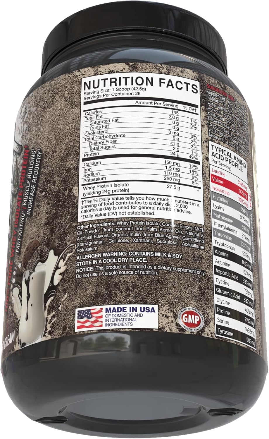Apollon Nutrition Isoblast - 100% Whey Isolate Protein – Fast-Digesting, Low-Carb, Low-Fat Protein Powder For Muscle Recovery And Lean Muscle (26 Servings, Cookies & Cream) : Health & Household