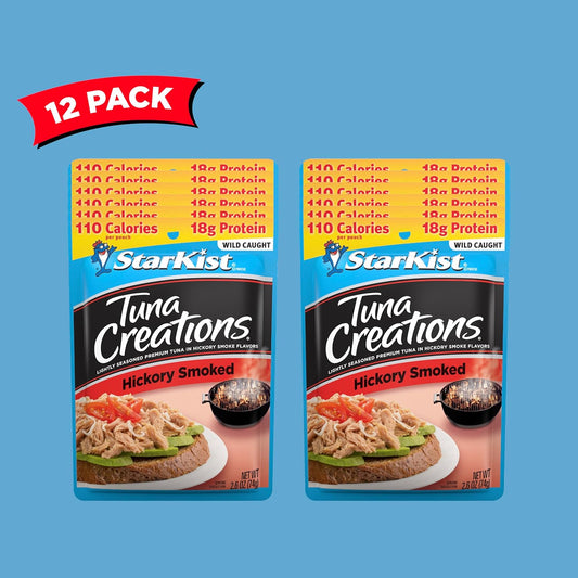Starkist Tuna Creations Hickory Smoked, 2.6 Oz, Pack Of 12