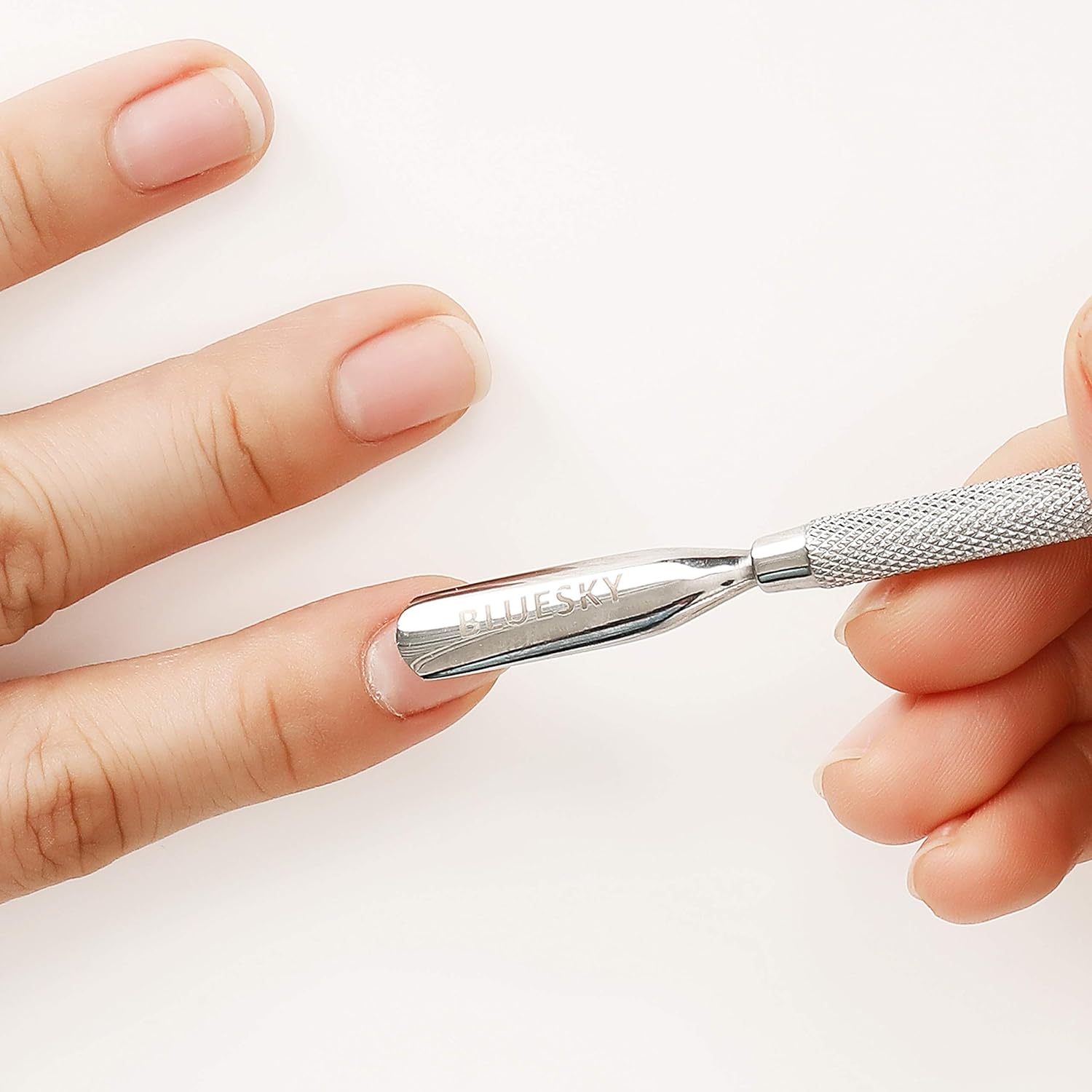 Bluesky Cuticle Pusher Tool and Nail Cleaner, Professional, Double Ended, Metal, Stainless Steel, Gel Nail Polish Remover, Scraper : Amazon.co.uk: Beauty