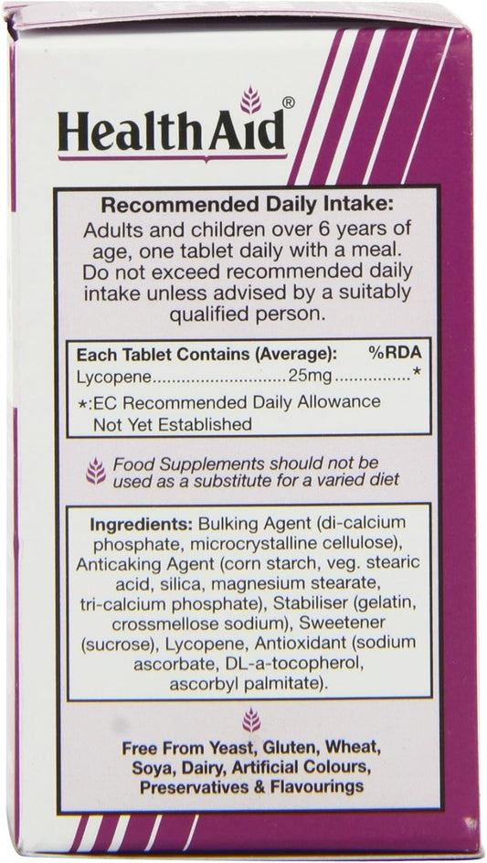Healthaid Lycopene 25Mg - 30 Tablets