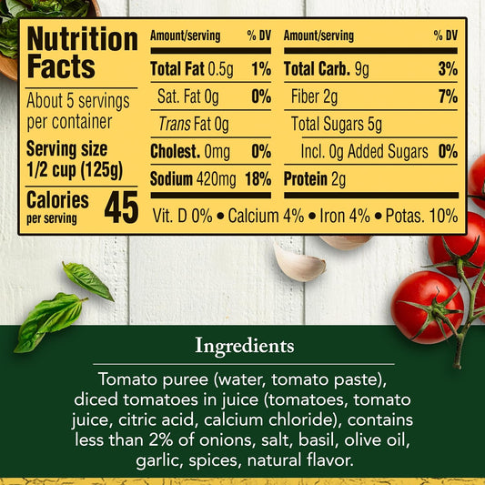 Classico Tomato & Basil Pasta Sauce, 24 Oz Jar