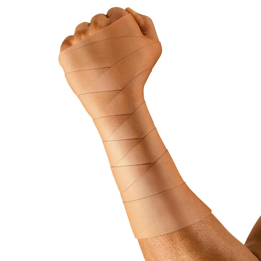 Leukotape P By Actimove Sports Edition Rigid Medical Tape For Sprains And Injury Prevention, 3.8 Cm X 13.7 M, Beige, 1 Roll