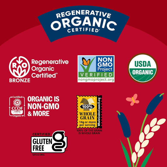 Lundberg Thin Brown Rice Cakes, Red Rice & Quinoa, 6-Pack –Regenerative Organic Certified Thin Rice Cakes, Healthy Snacks, Vegan,6 Oz Ea