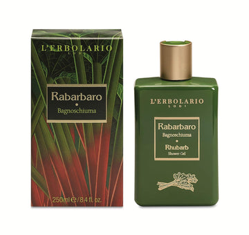 L'Erbolario Rhubarb Shower Gel - Invigorating Freshness - Gives Body An Energizing Boost - Tones And Softens Skin At The Same Time - Fresh And Bittersweet Scent - Paraben Free - Long Lasting - 8.4 Oz