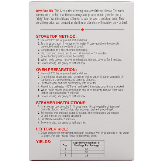 Zatarain'S Dirty Rice Mix, 40 Oz - One 40 Ounce Box Of New Orleans Style Dirty Rice Mix With Premium Blend Of Long Grain Rice, Vegetables And Cajun Spices