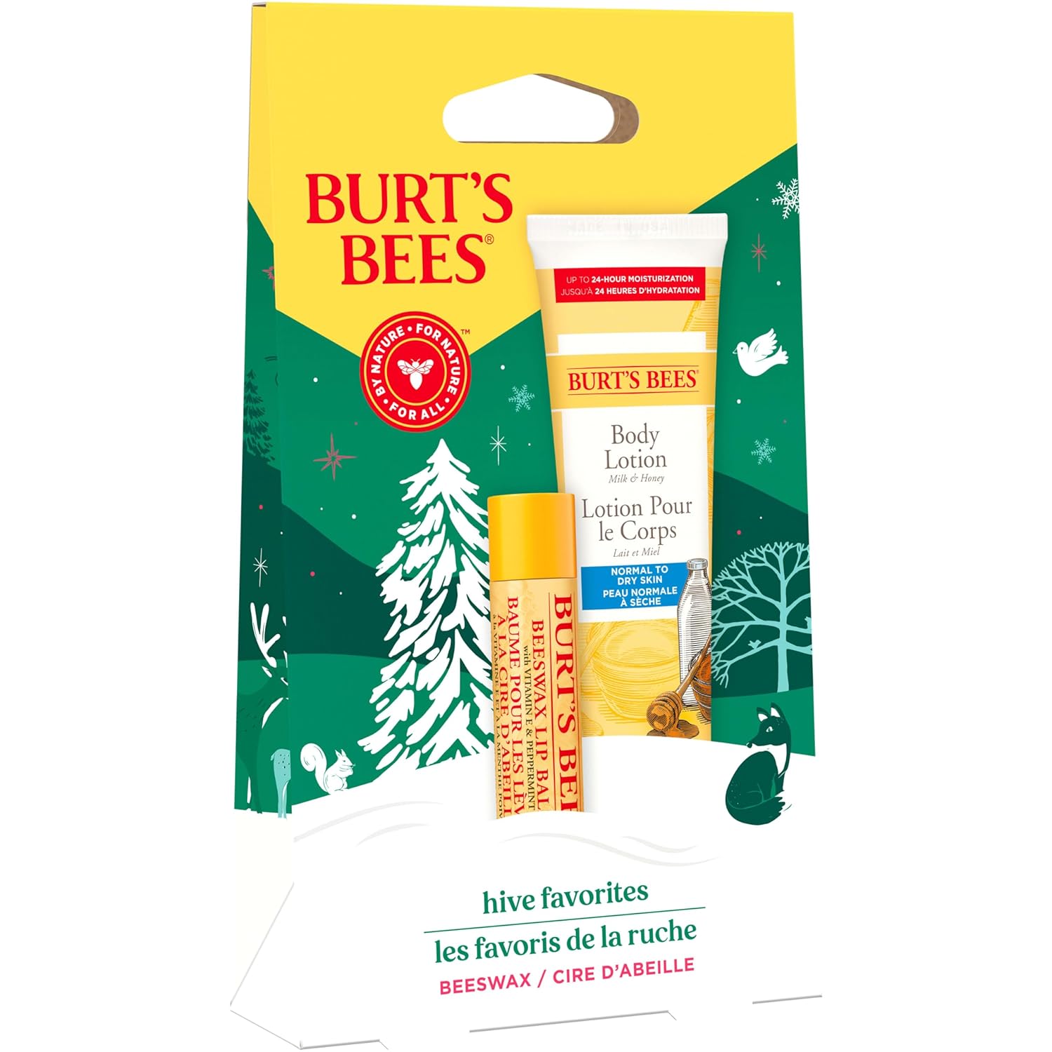 Burt's Bees Gift Set for Lip & Body, Beeswax Lip Balm & Mini Milk & Honey Body Lotion, Hive Favorite Limited Edition : Amazon.co.uk: Books