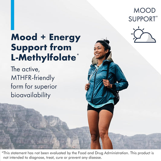 Metabolic Maintenance L-Methylfolate 5Mg - Gluten-Free & Dairy-Free Folate Supplement - Brain Supplement For Cognitive Health - Methylated Folate For Daily Use (90 Capsules)