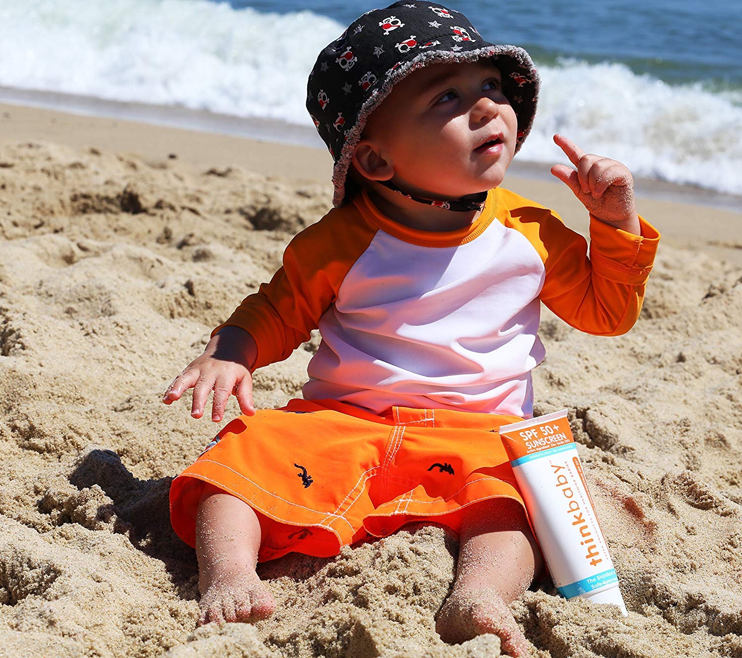 Thinkbaby Safe Sunscreen Spf 50+ (3 Ounce) (6 Pack)