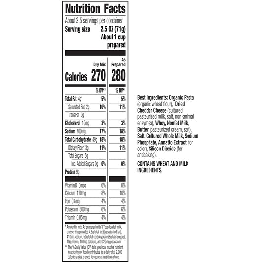 Annie'S Classic Macaroni & Mild Cheddar Macaroni & Cheese Natural 6 Oz Box