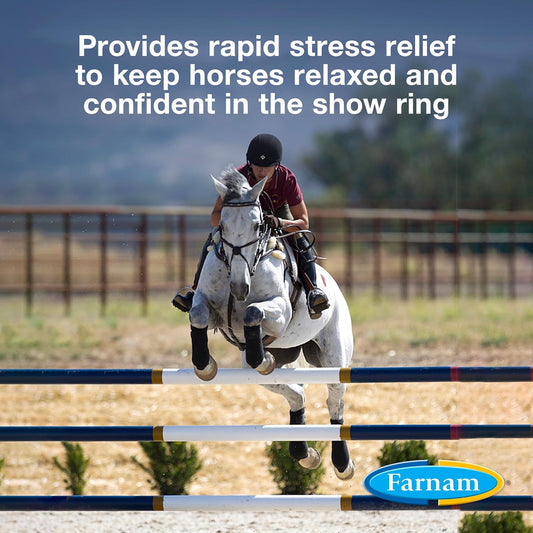 Farnam Quietex Show Calming & Focusing Paste, Helps Keep Horses Calm & Relaxed That Become Nervous In The Show Ring 30 Cc