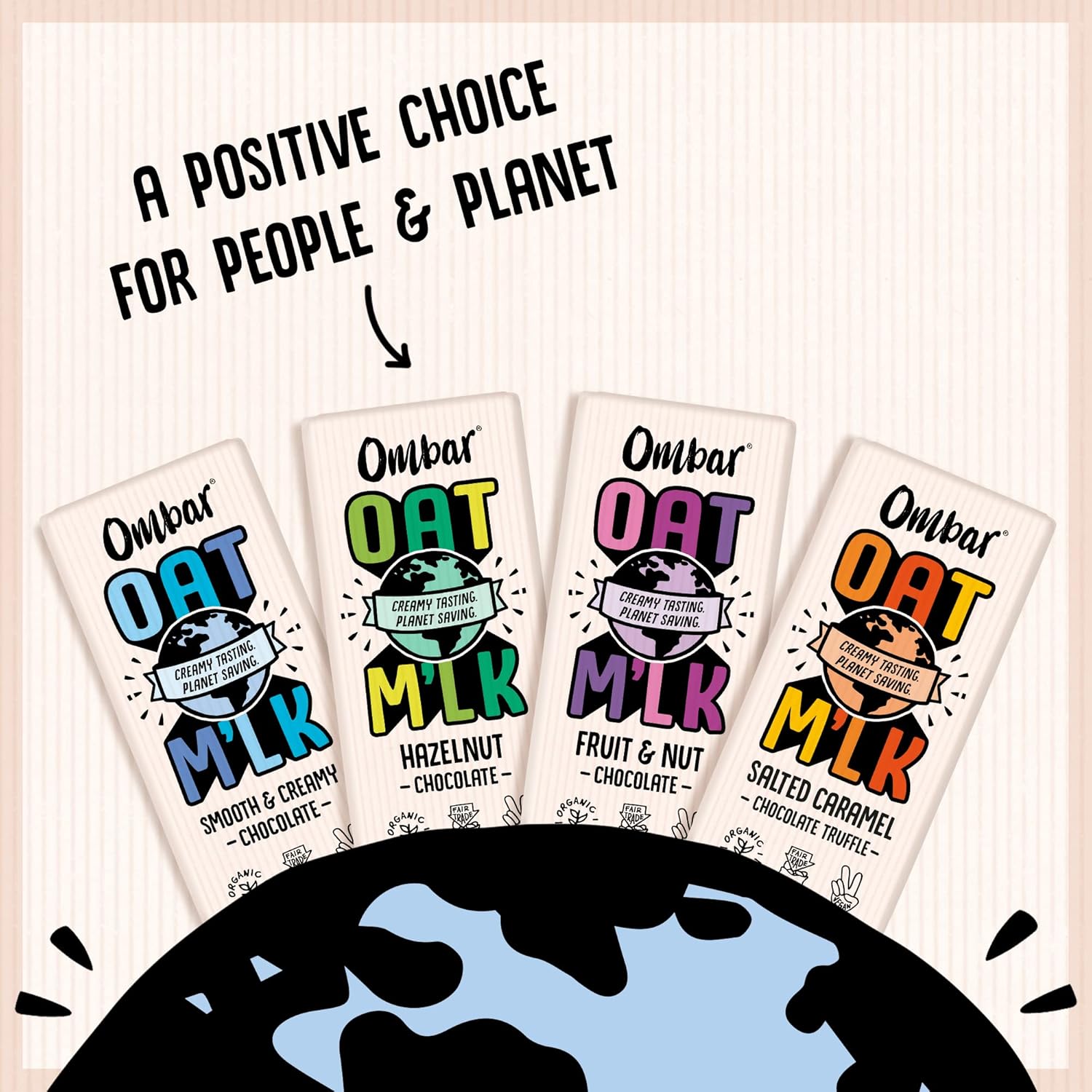 OMBAR Fruit & Nut Chocolate - Ombar Oat M’lk Bar - Vegan Chocolate Bar - Organic Chocolate - Ethical Chocolate - 70G - Single Bar (Pack of 2) : Amazon.co.uk: Grocery