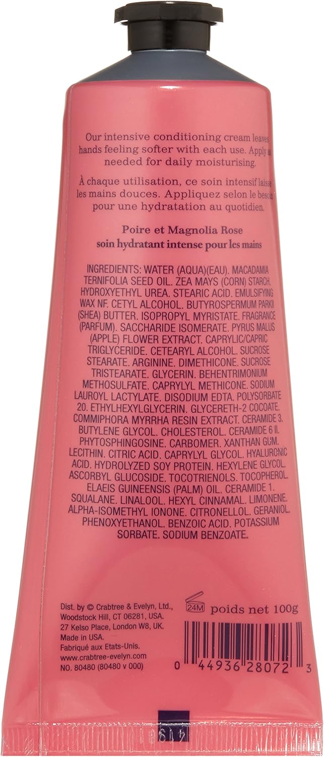 Crabtree & Evelyn Pear and Pink Magnolia Hand Therapy 100 g : Amazon.co.uk: Beauty