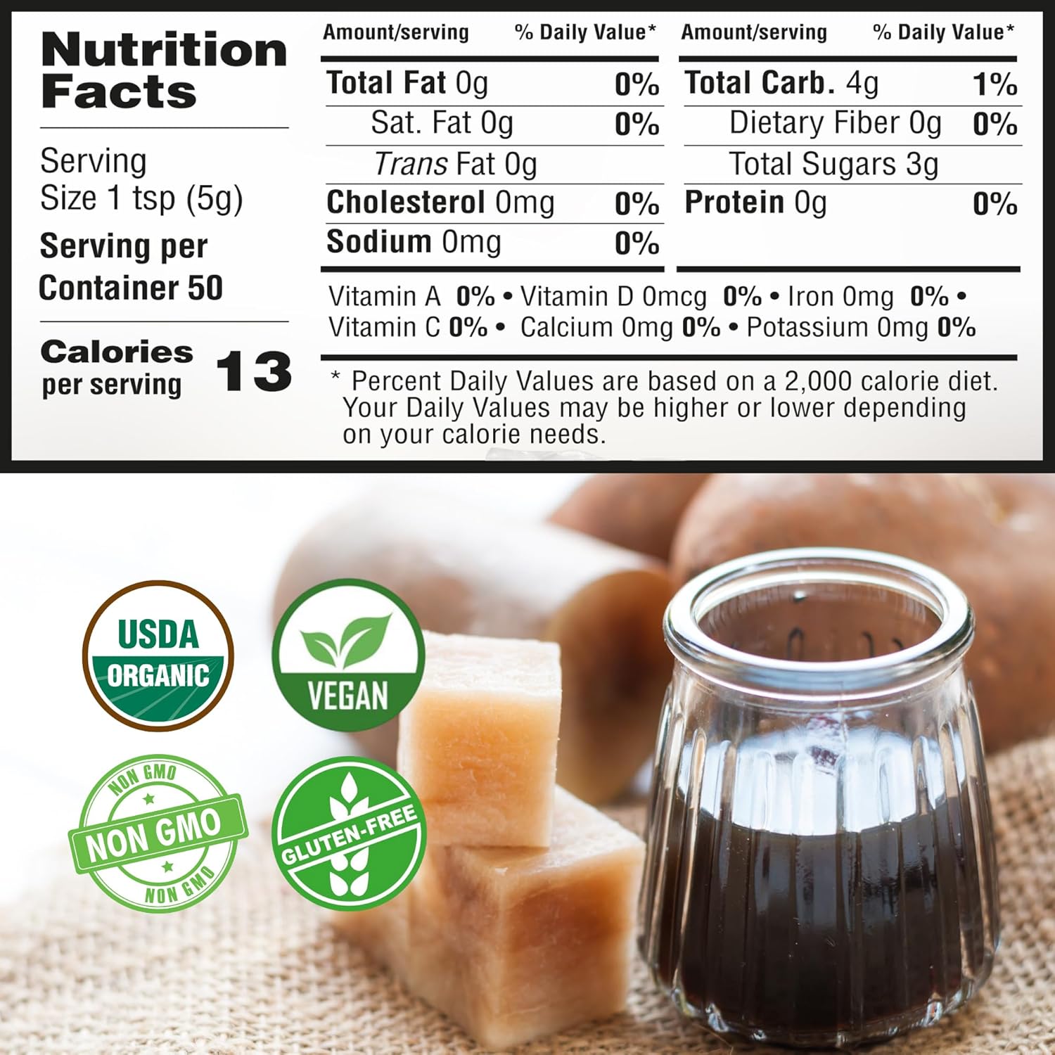 Organic Yacon Syrup - Natural Sweetener Syrup For Pancakes And Waffles & Coffee With Low Calorie - Keto Sugar Substitute For Honey, Agave, Maple, Molasses & Monk Fruit 8.8Oz (250G) : Grocery & Gourmet Food