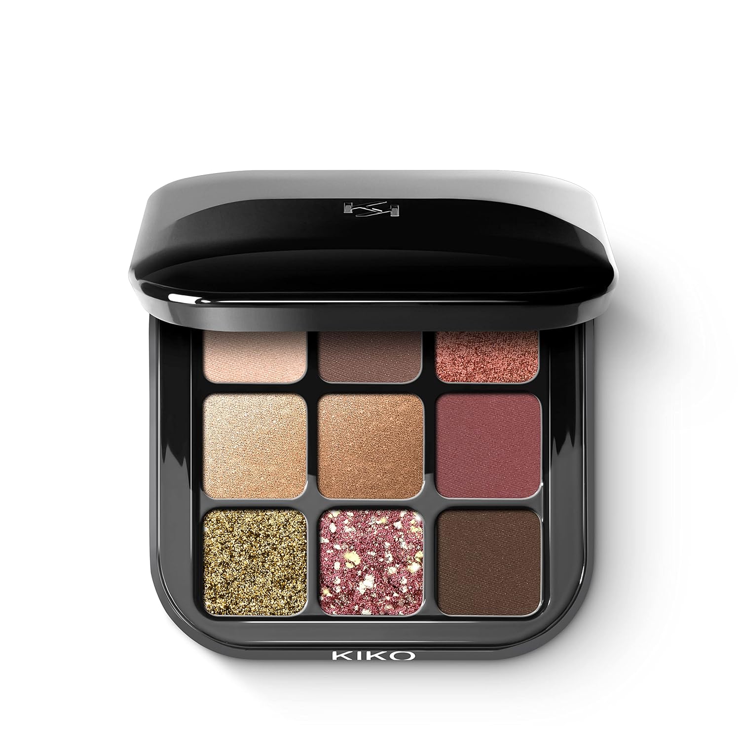 Kiko Milano Glamour Multi Finish Eyeshadow Palette 06 | Palette With 9 Eyeshadows In Different Finishes