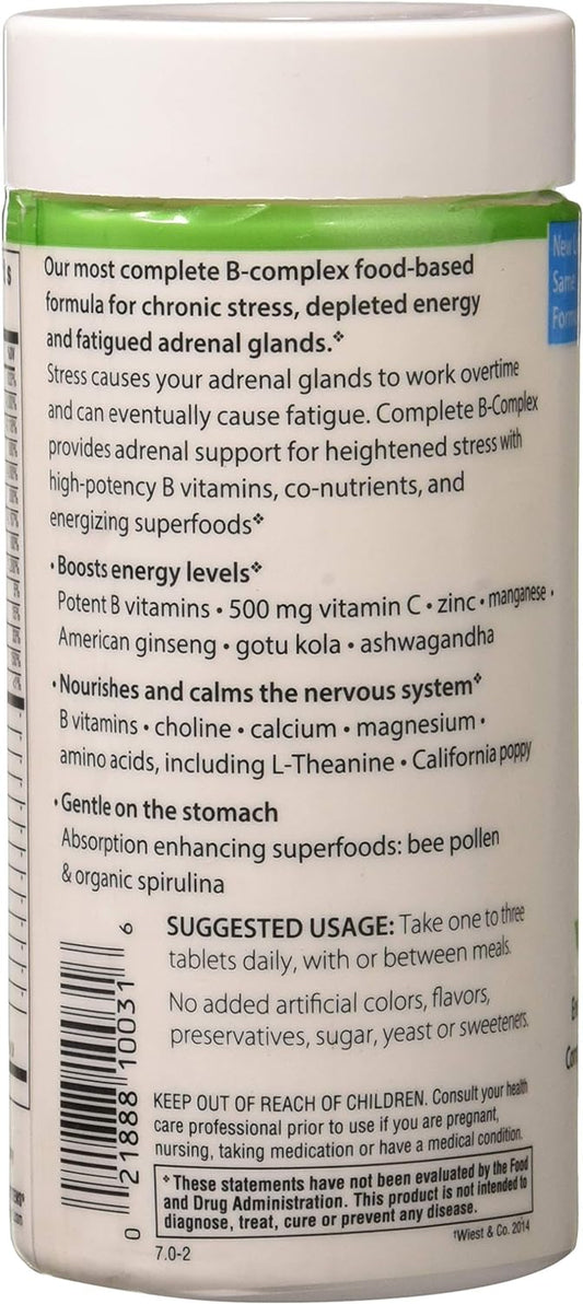 Rainbow Light - Complete B-Complex, 90 Count, Food Based, Energy Support