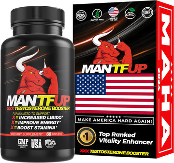 Vitality Enhancer For Men | Testosterone Booster & Natural Enhancement To Boost Men'S Health, Libido, Stamina & Energy | Horny Goat Weed | Made In Usa (1 Month Supply, 60 Caplets)