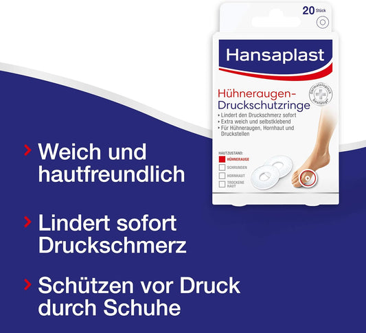 Hansaplast Hühneraugenringe, 20 Stück