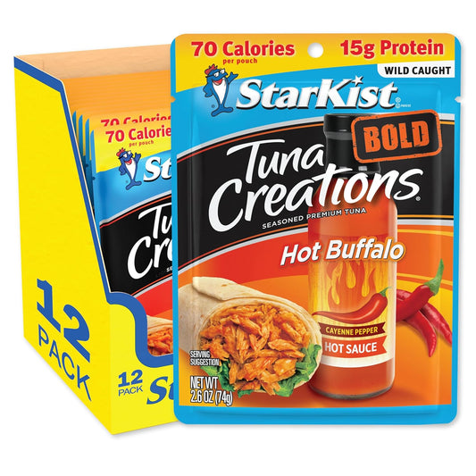 Starkist Tuna Creations Bold Hot Buffalo Style, 2.6 Oz, Pack Of 24