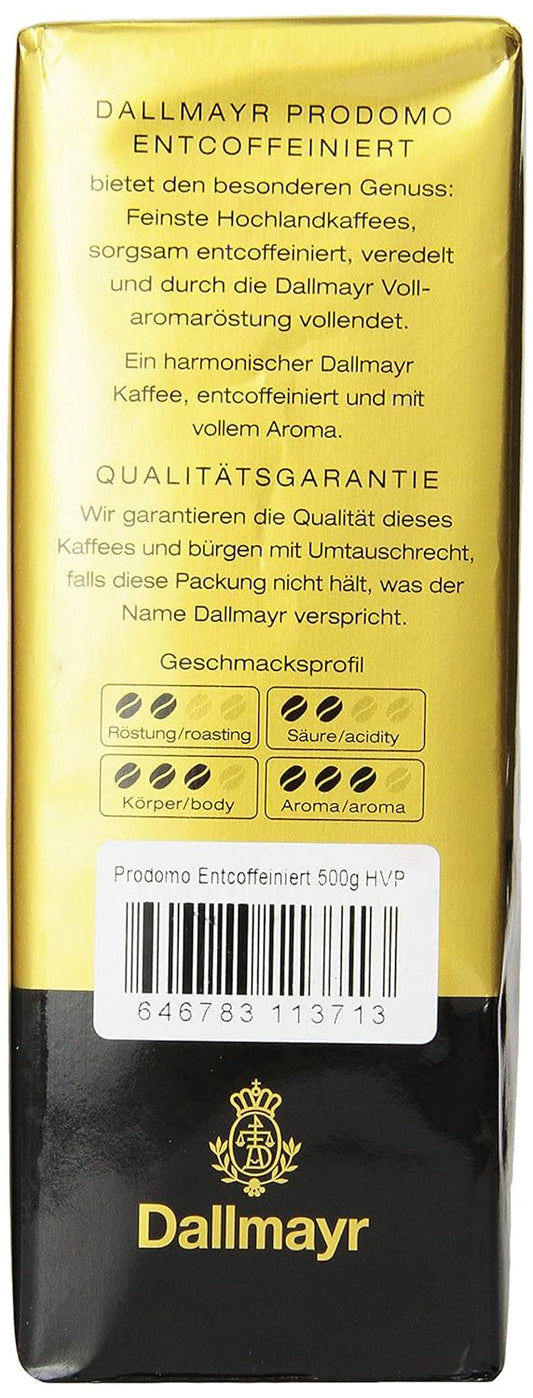 Dallmayr Decaffeinated Ground Coffee