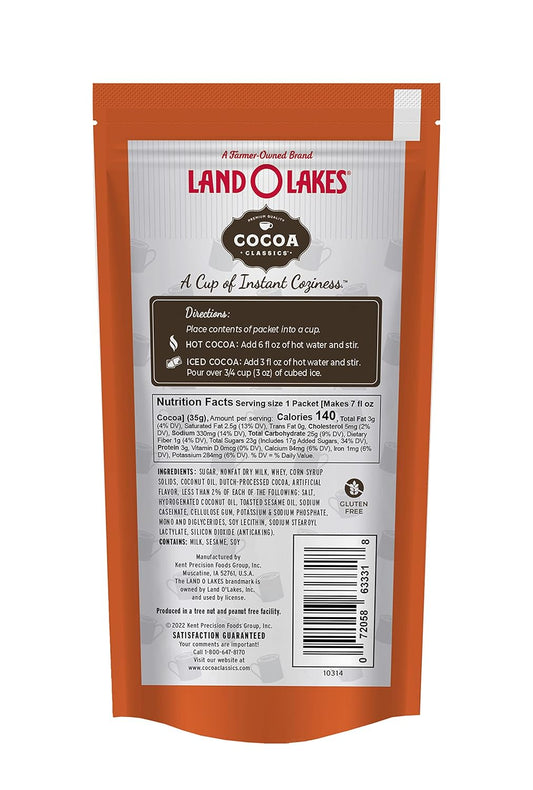 Land O Lakes Cocoa Classics Peanut Butter Cocoa Mix, 1.25 Ounce Packets (Pack Of 36)
