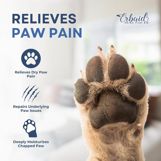 Dog Paw Pad Balm – Natural Pet Paw Balm Stick For Dry, Itchy, Cracked Irritated Skin – Paw Protector Moisturizes & Soothes Paws, Nose, Elbows – Lick Safe Itchy Skin Relief For Dogs, Cats, Made In Usa