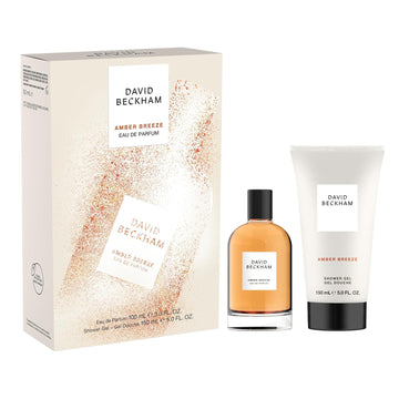 David Beckham Amber Breeze Eau De Parfum + Shower Gel Gift Set, Notes Of Bargamot, Lavender, And Wood, Men'S Fragrance, Long Lasting, Everyday Fragrance