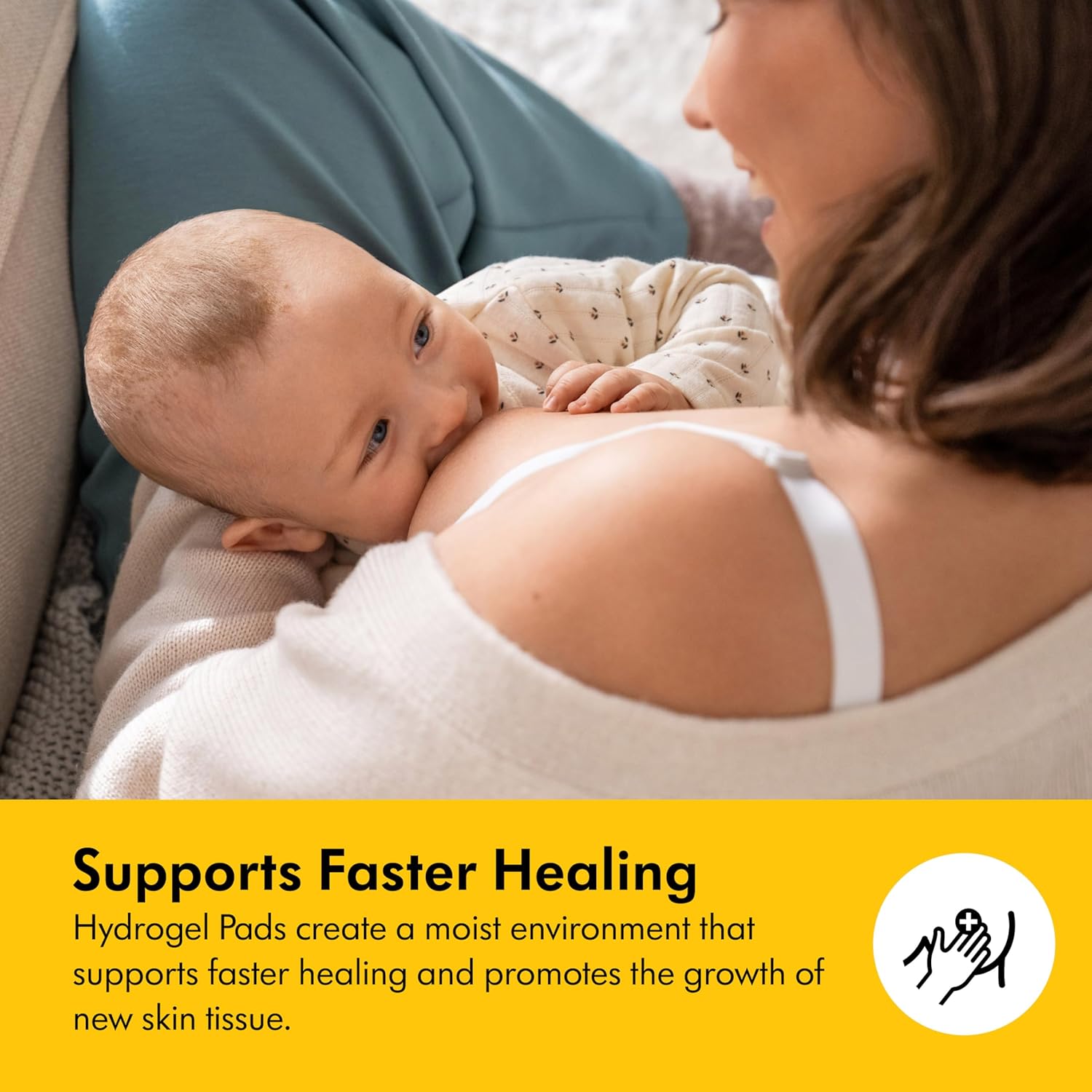 Medela Hydrogel Pads | Pain Relief For Sore Or Cracked Nipples | Breastfeeding Essentials : Nursing Bra Pads : Baby