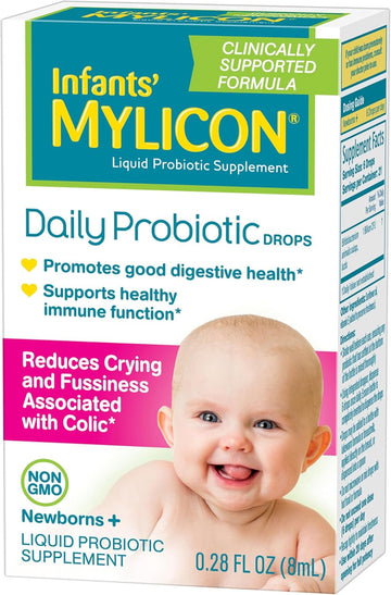 Infants' Mylicon Daily Probiotic Drops, For Colic And Fussiness, 8Ml, 21 Daily Doses