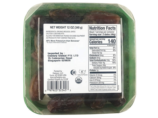 Bard Valley Organic Medjool Dates, 340 Gr