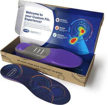 Dr. Scholl'S Custom Fit Comfort Insoles, High Arch Support Shoe Inserts For Women Size 8.5-9 | Men 7.5-8, Full Length Insoles Men Women, Superior All Day Comfort And Plantar Fasciitis Relief. Cf540