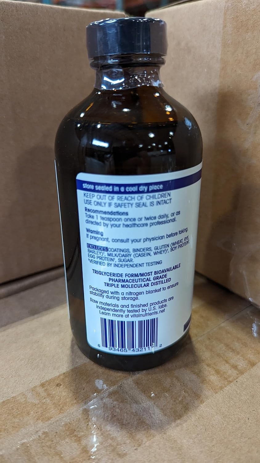 Vital Nutrients - Ultra Pure Fish Oil 2600 (Pharmaceutical Grade) - Hi