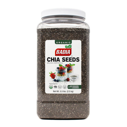 Badia Organic Chia Seed, 5.5 Pound (Pack Of 2)