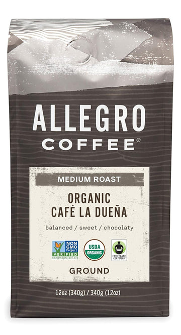 Allegro Coffee Organic Cafe La Duena Ground Coffee, 12 Oz