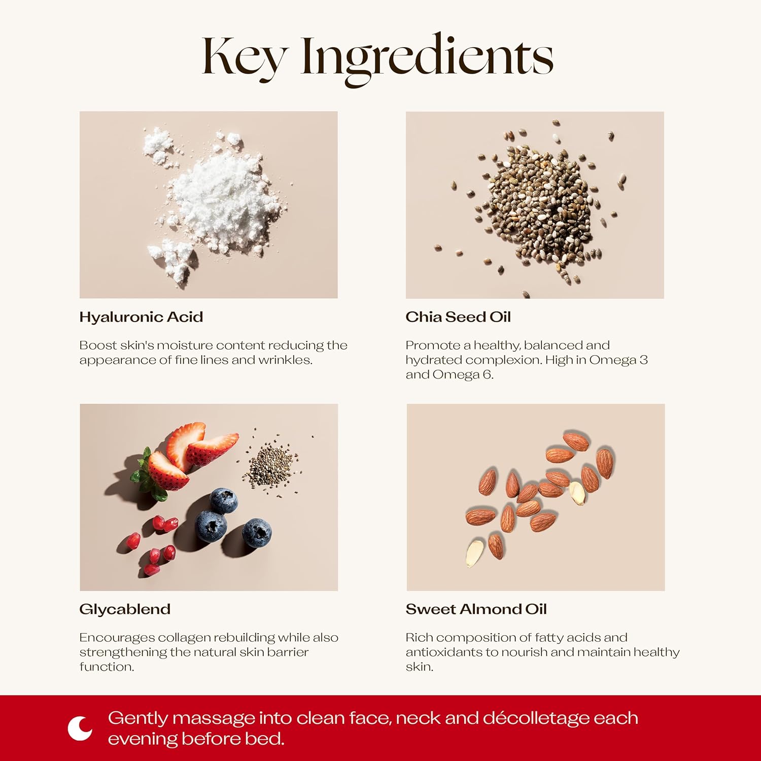 Trilogy Replenishing Night Cream, With Glycablend & Co-Enzyme Q10, 2.0 Fl Oz : Beauty & Personal Care