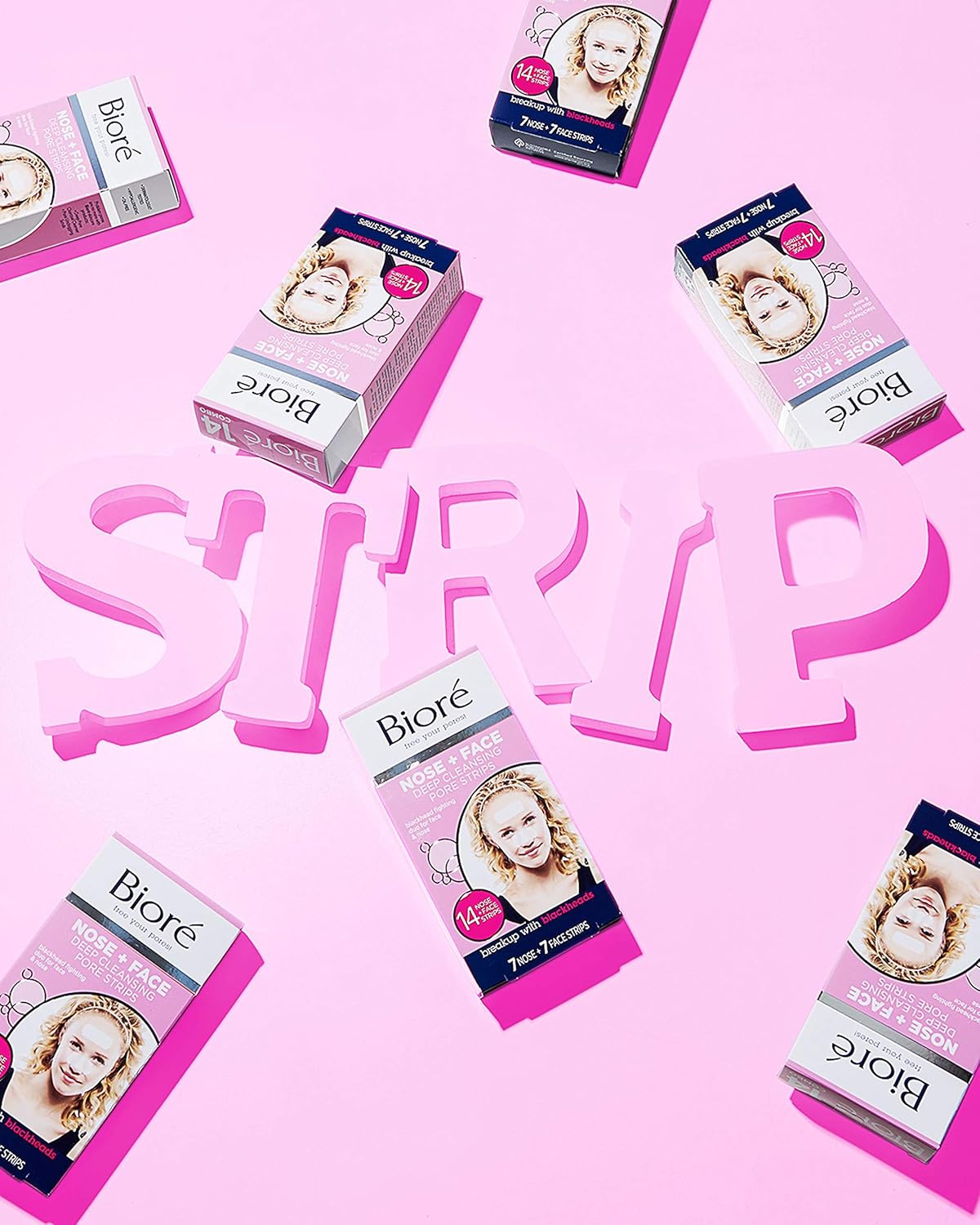 Biore Deep Cleansing Blackhead Remover Nose Strips and Face Pore Strips Combo, Pack of 14 : Amazon.co.uk: Beauty