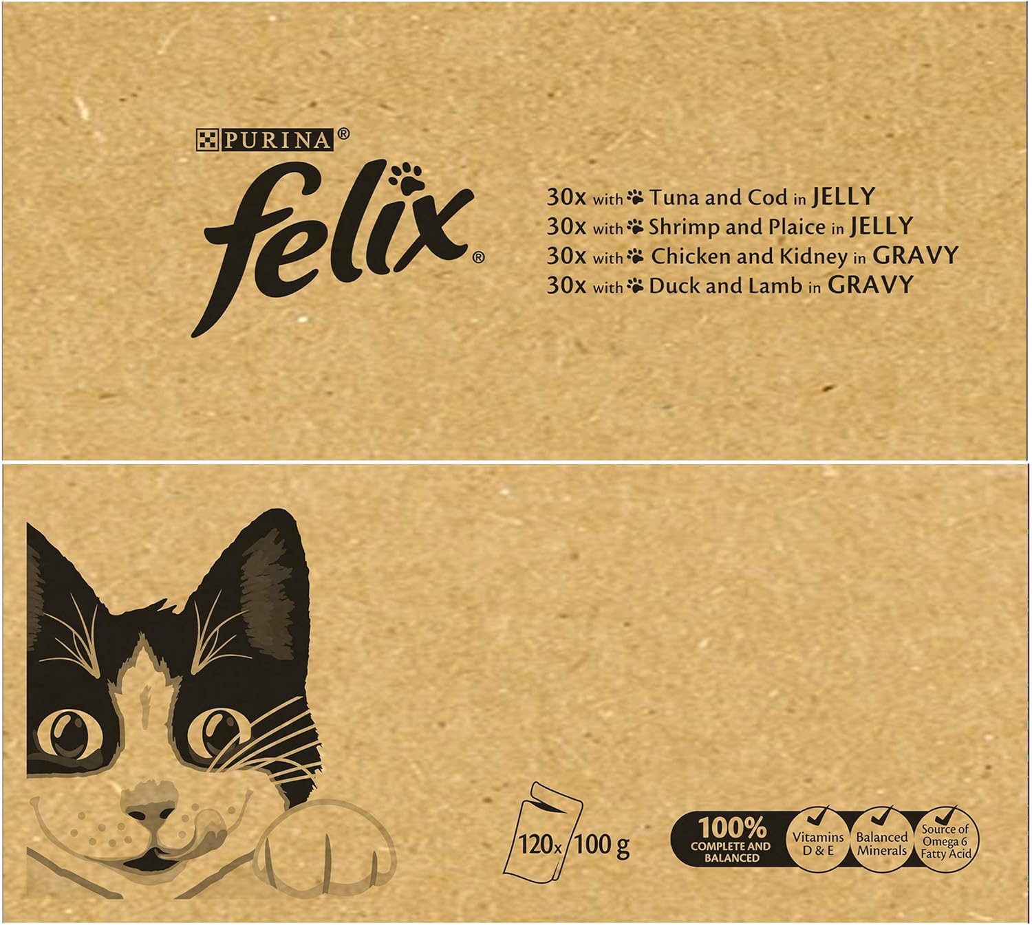 FELIX Original Mixed Selection in Jelly Wet Cat Food 120x100g :Pet Supplies