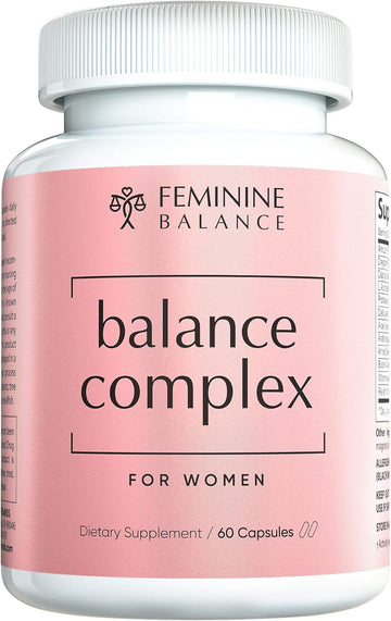 Balance Complex 17-In-1 Vaginal Health 100 Billion Probiotics For Women Ph Balance With Cranberry & D-Mannose | Promote Urinary Tract Health For Vaginal Odor & Vaginal Flora, 60 Capsules