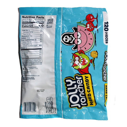 Jolly Rancher (1) Bag Hard Candy - 120 Individually Wrapped Pieces Assorted Flavors - Green Apple, Cherry, Watermelon - Halloween Candies Net Wt. 17 Oz