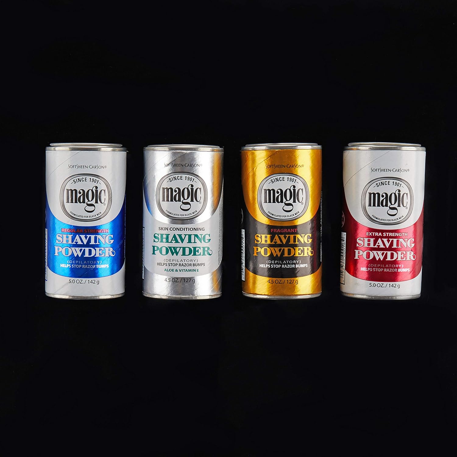 SoftSheen-Carson Magic Razorless Shaving for Men, Magic Shaving Powder with Fragrance, Coarse Textured Beards, Formulated for Black Men, Depilatory, Helps Stop Razor Bumps, Since 1901, 4.5 oz : Everything Else