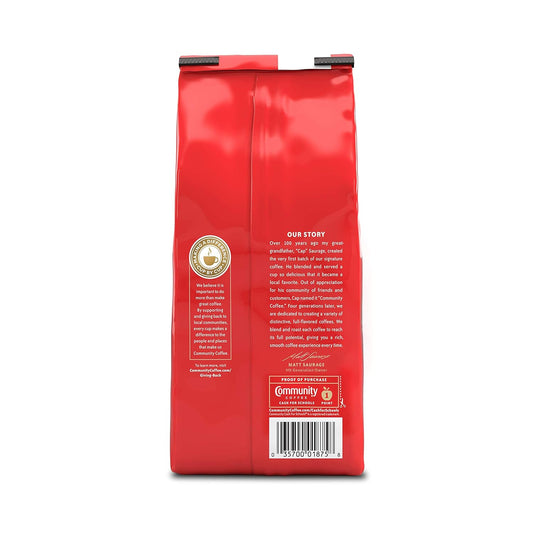 Community Coffee Signature Blend Dark Roast, Premium Whole Bean Signature Blend, 12 Ounce (Pack Of 1)