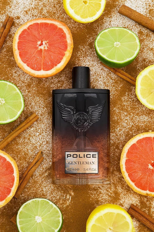 Gentleman By Police - Fragrance For Men - Refined And Charismatic - Top Notes Of Bergamot, Lemon, Grapefruit - Heart Notes Of Cinnamon, Saffron - Base Notes Of Patchouli, Vetiver - 3.4 Oz Edt Spray