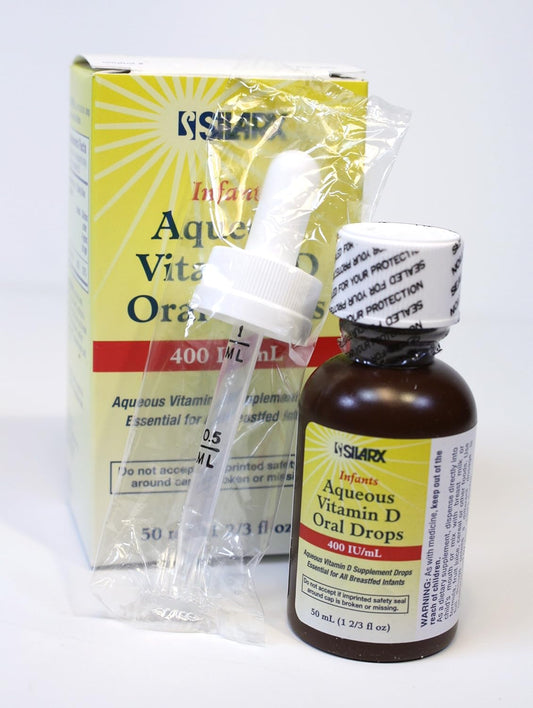 Infants Aqueous Vitamin D Oral Drops 400Iu/Ml 2-Pak (2 X 50Ml)
